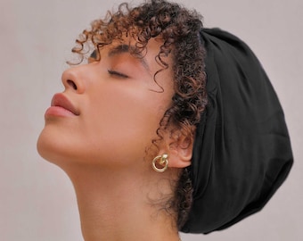 Machine Washable 100% Mulberry Silk Anti-Frizz Hair Turban For Sleeping | Handmade in USA