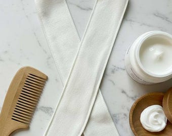 Raw Silk Spa Hair Band | 100% Natural, Dye and Chemical Free | Handmade in USA