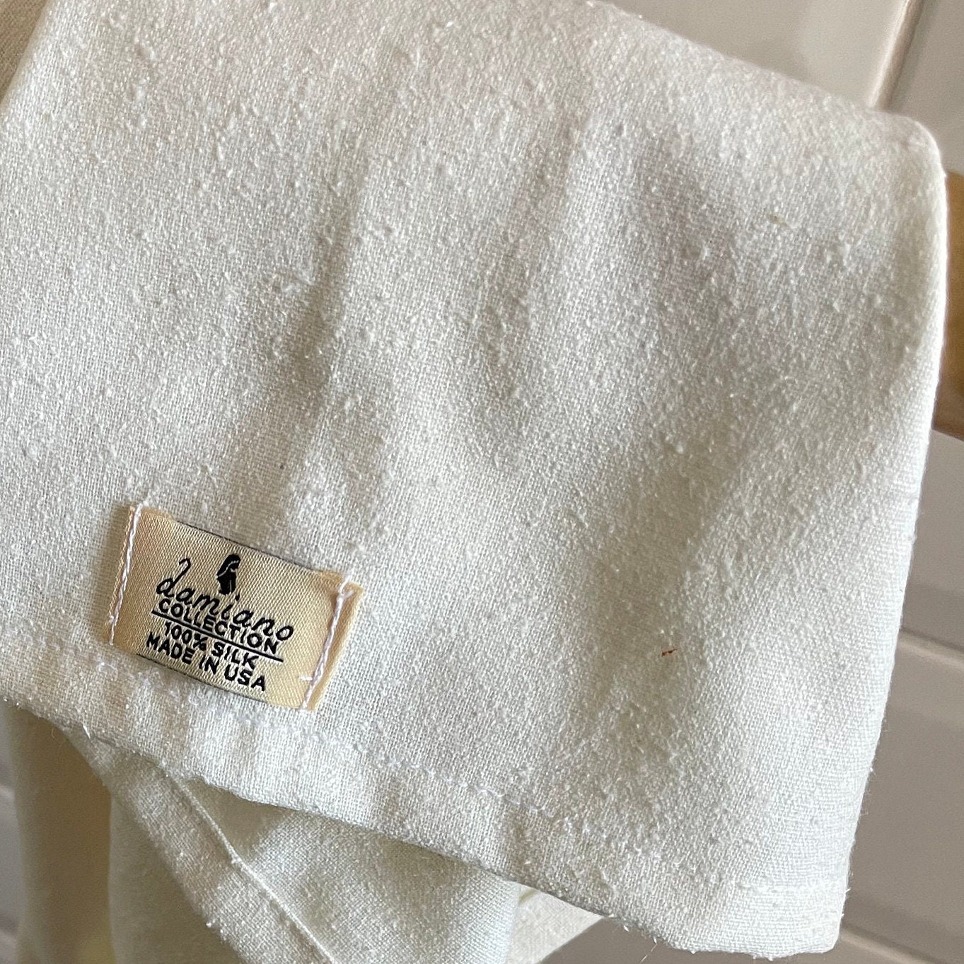 Raw Silk Body Towel Handwoven Hair Towel Spa Towel Non-dyed. 100% Natural  Raw Silk Antibacterial, Hypoallergenic Towel 