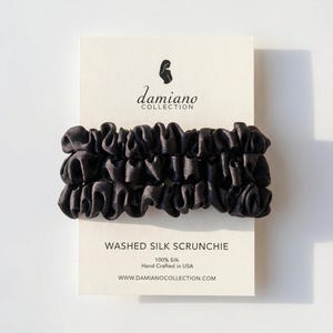 Washed Mulberry Silk Scrunchie Set | Hand Crafted in USA