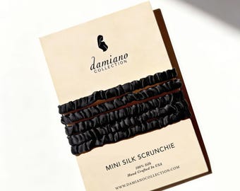 Mini Silk Scrunchie Set | 100% Silk, Handmade in USA