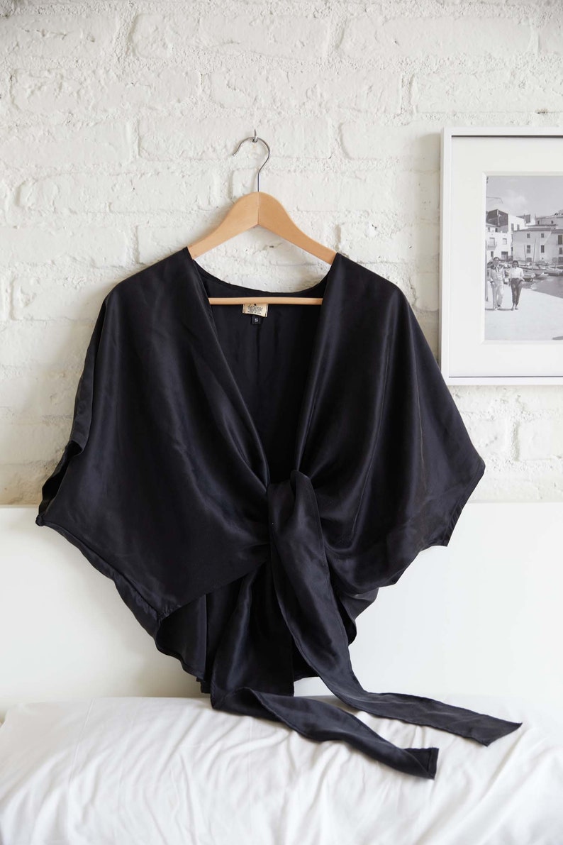 Washed Silk Wrap Blouse image 4