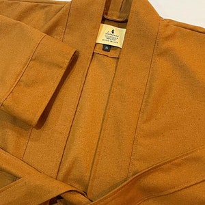 Natural Raw Silk Robe Jacket - Custom Length Optional