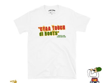 Cyaa Touch di Roots Print White T