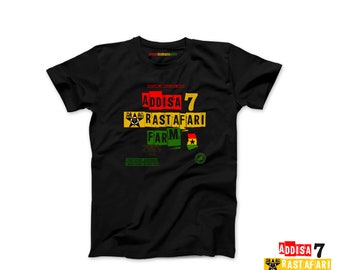 Addisa Rastafari Farm Black T