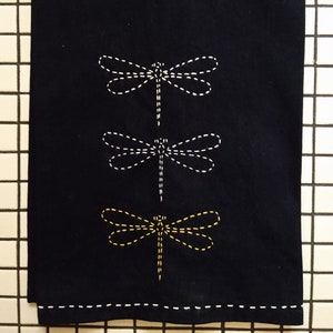 Sashiko Stick n Stitch Dragonfly Pattern for Clothing & Fabrics