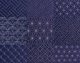 Sashiko Stencils for Japanese Embroidery