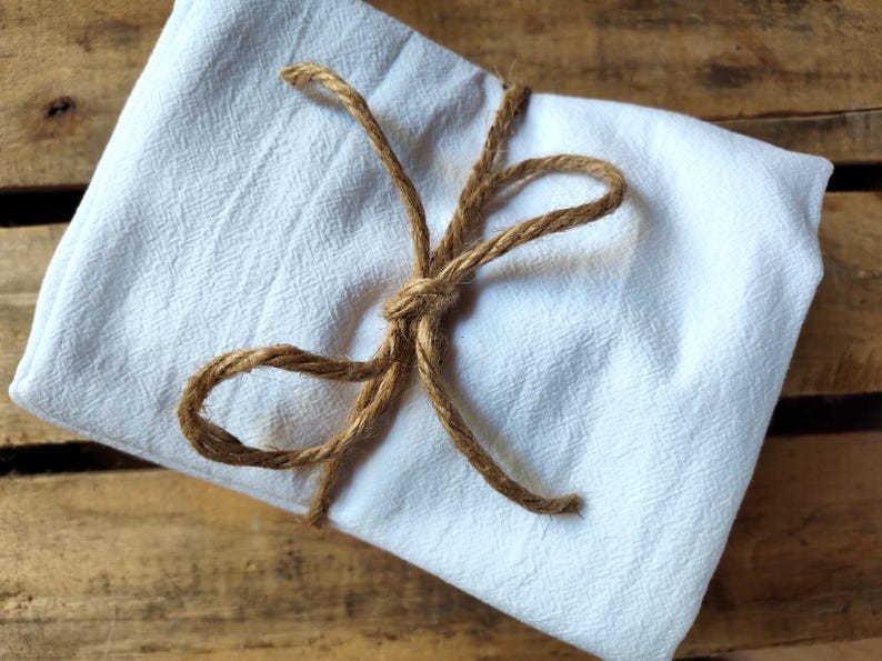 Flour Sack Tea Towels: Thick 100% Cotton, Embroidery & Applique image 2