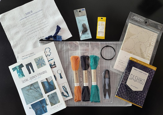 Sashiko 101 Beginner Japanese Embroidery Kit