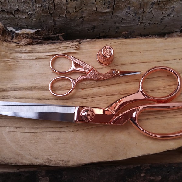 Klasse Rose Gold Three Piece Scissor Set