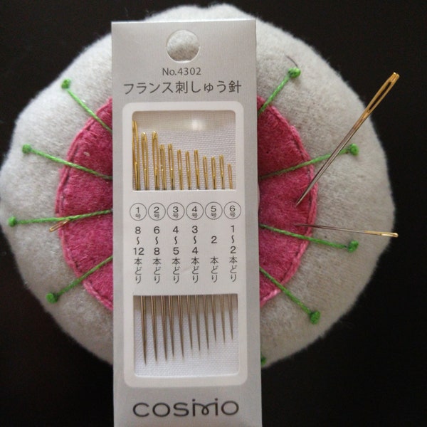 Japanese Embroidery Needles Multiple Sizes