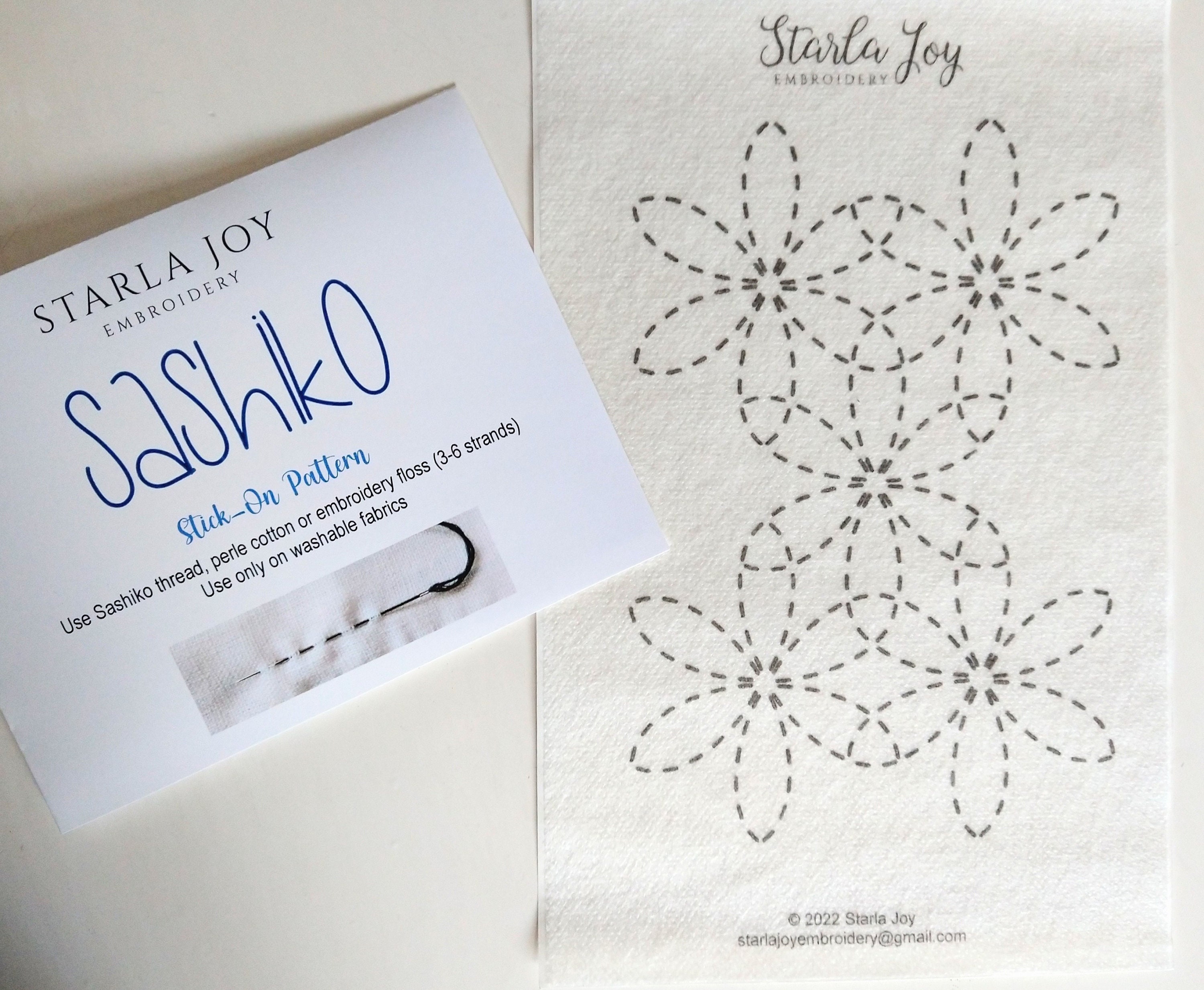 Simple Shippo Japanese Sashiko Kit Beginner,Hand Embroidery DIY