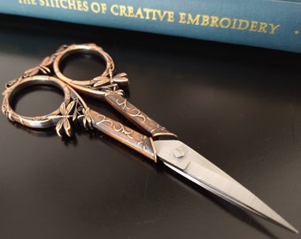 NEW! Dragonfly Copper Finish Specialty Embroidery Scissors