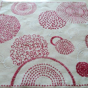 Sashiko Kit Pre-Printed Project Optional Threads