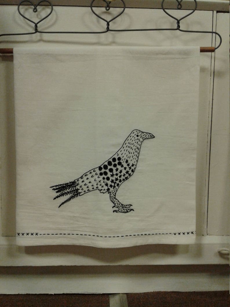 Crow Embroidery Pattern Digital Download image 6