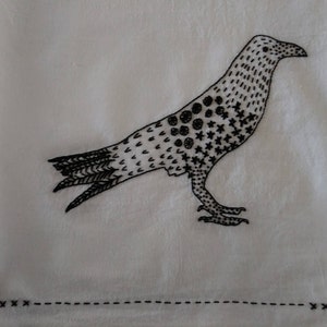 Crow Embroidery Pattern Digital Download image 2