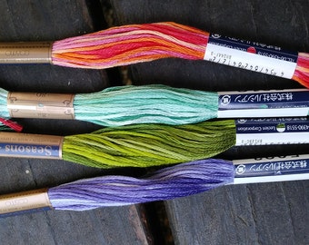 Gorgeous Japanese Variegated Embroidery Floss by Cosmo