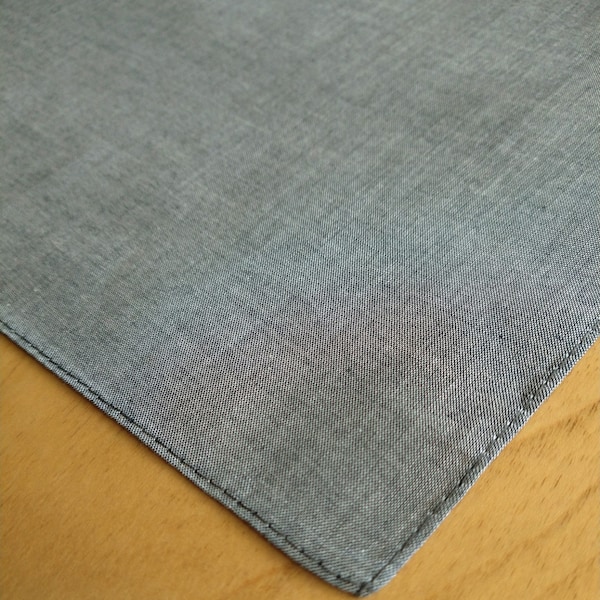 Grey Handkerchief 100% Cotton Blanks for Men or Women!