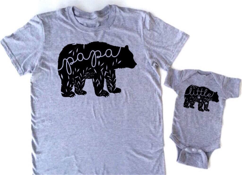 Papa Bear #2 T Shirt Dad Bear Family Fathers Day Gift Tee New Daddy T-Shirt