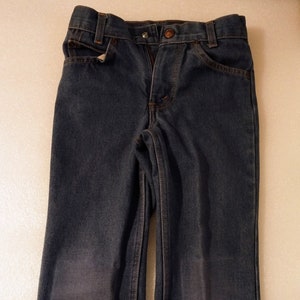 Sears Size 8 Vintage Children&#39;s Wide-Leg Flare-Leg Jeans with Reinforced Knees | Vintage Children&#39;s Jeans | 70s Jeans | 70s Flare Jeans*****