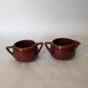 West Bend Pottery Cream and Sugar Bowls | Vintage West Bend Cream and Sugar Set Atomic Handle West Bend Pottery Creamer and Sugar*****