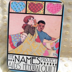 Vintage Floral Storage Tin: Mary Englebreit Names Project Sewing Tin