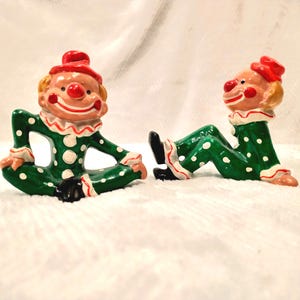 Enesco Clown Figurine Set: Retro 60s/70s Decor