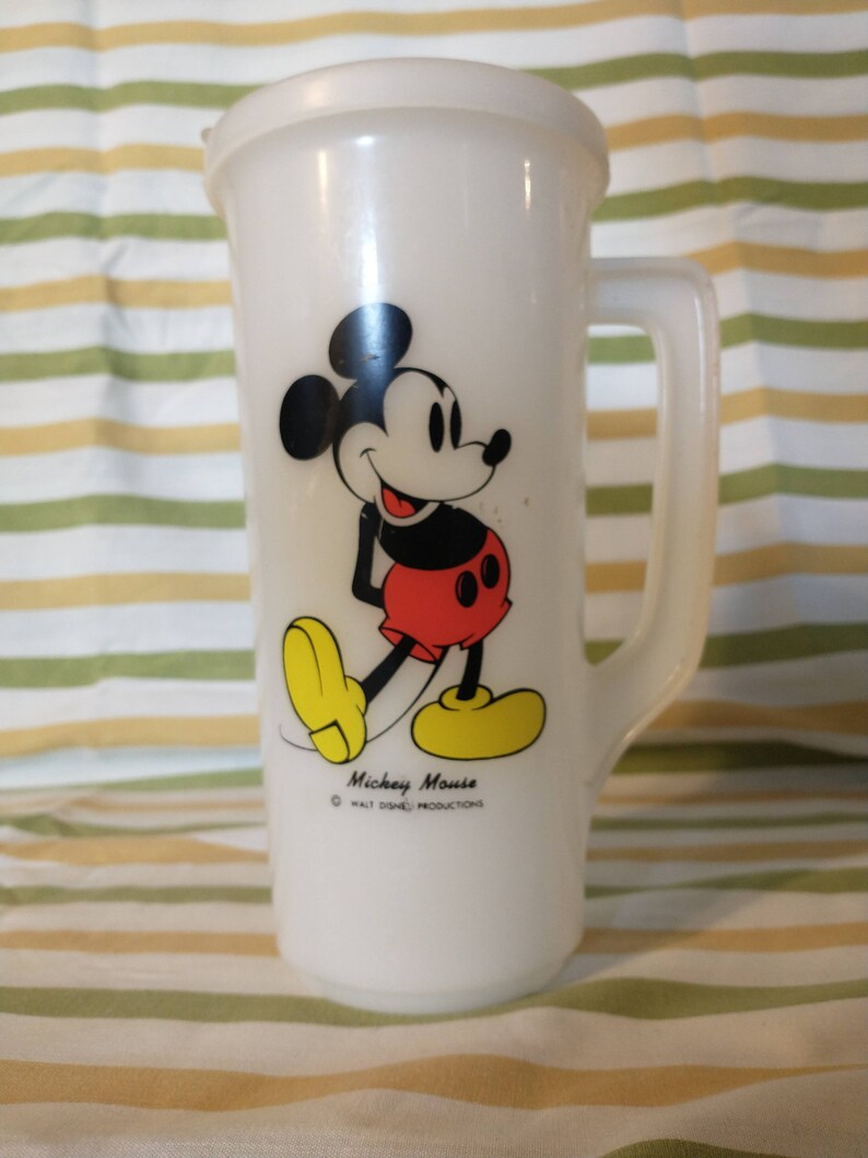 Vintage Mickey Mouse Travel Tumbler | Disney World Souvenir Mug bild 2