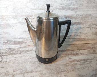 MCM Presto Percolator: Stainless Steel Electric Coffee Maker