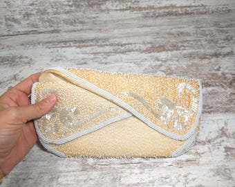 Vintage Walborg Beaded Evening Bag: Made in Belgium (Defects Noted