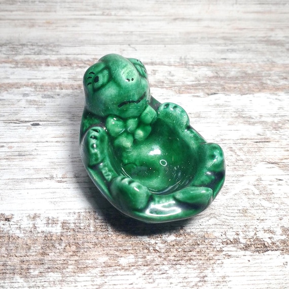 Vintage Anthropomorphic Turtle Ring Holder: 1960s… - image 1