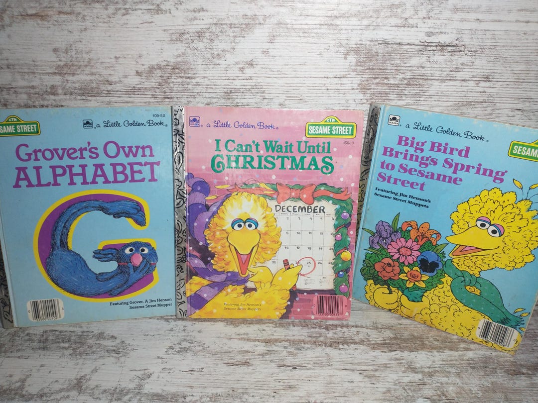 Grover Abc Sesame Street Golden Books Lot of 3 |