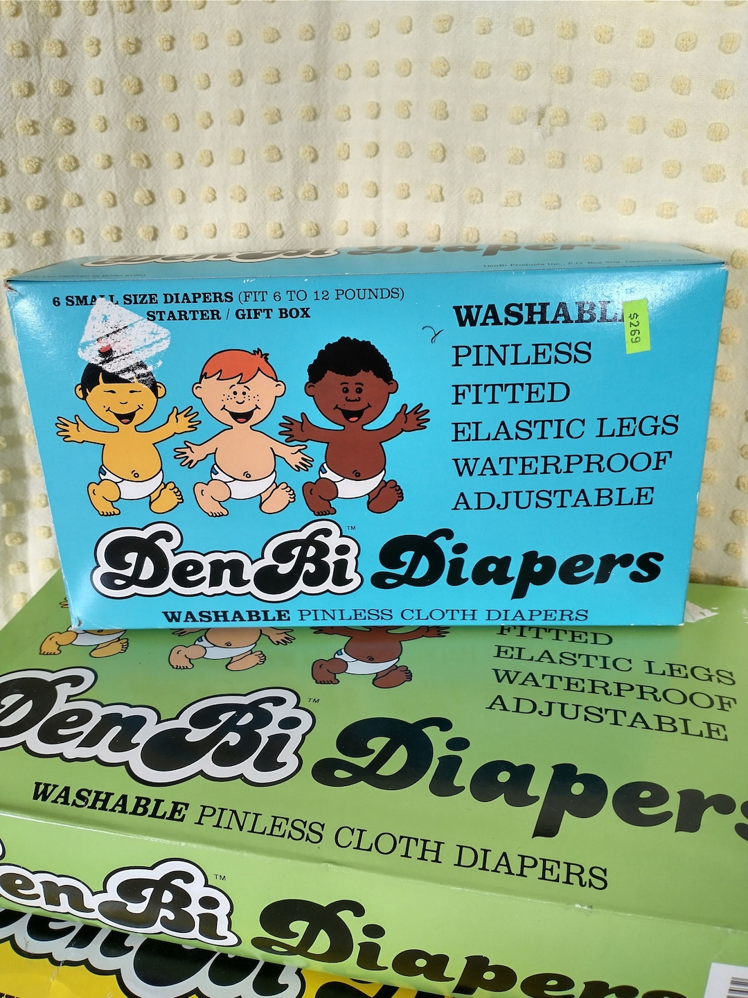 New Old Stock Cloth Diapers Vintage Cloth Diapers Original Packaging