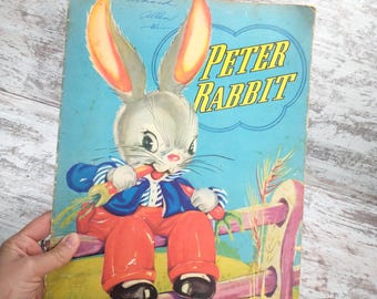1940s Peter Rabbit Storybook | Ruth E. Newton Illustrations