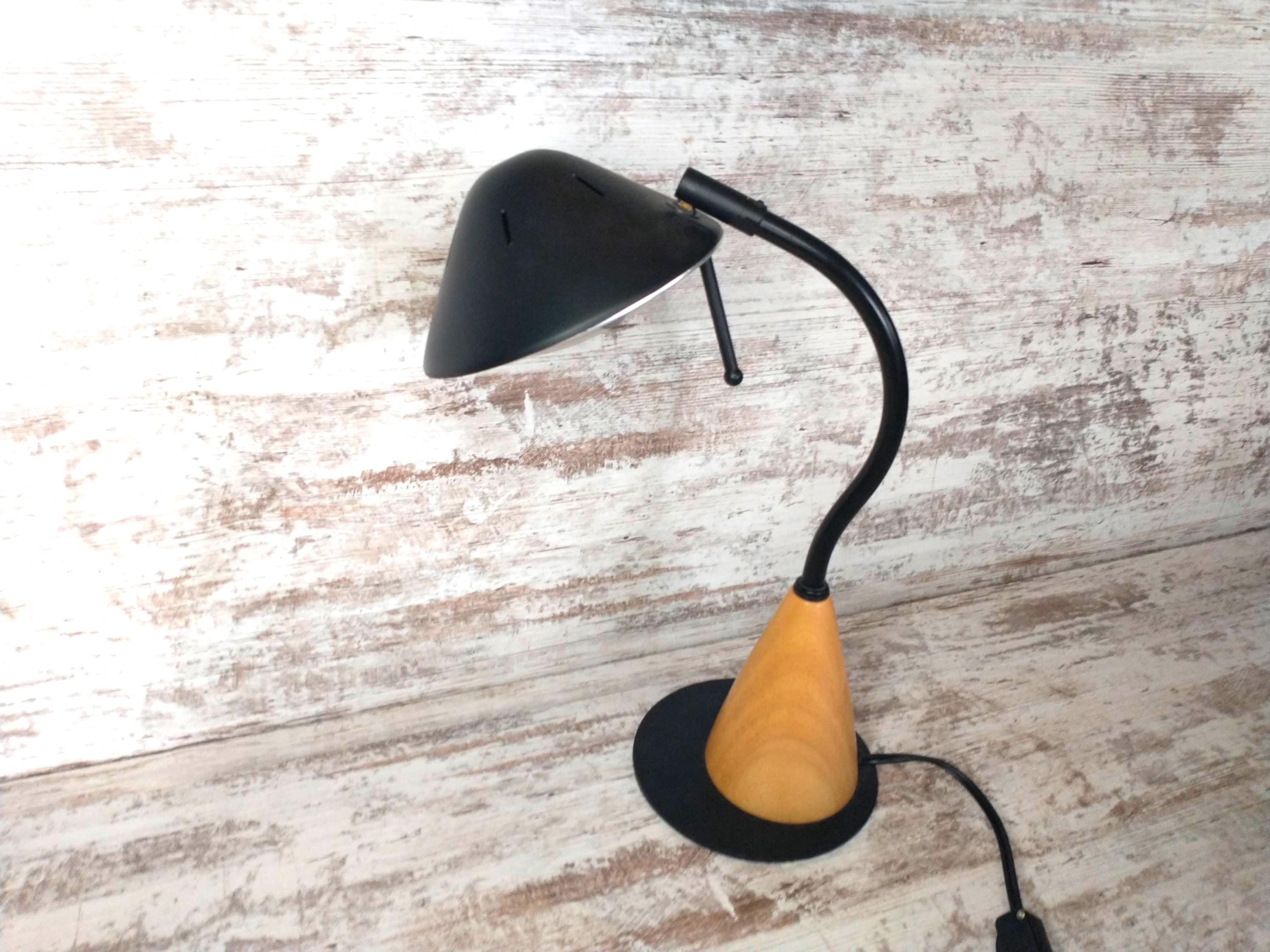 Vintage Atomic Era UFO Desk Lamp: Mid-century Modern Space Age