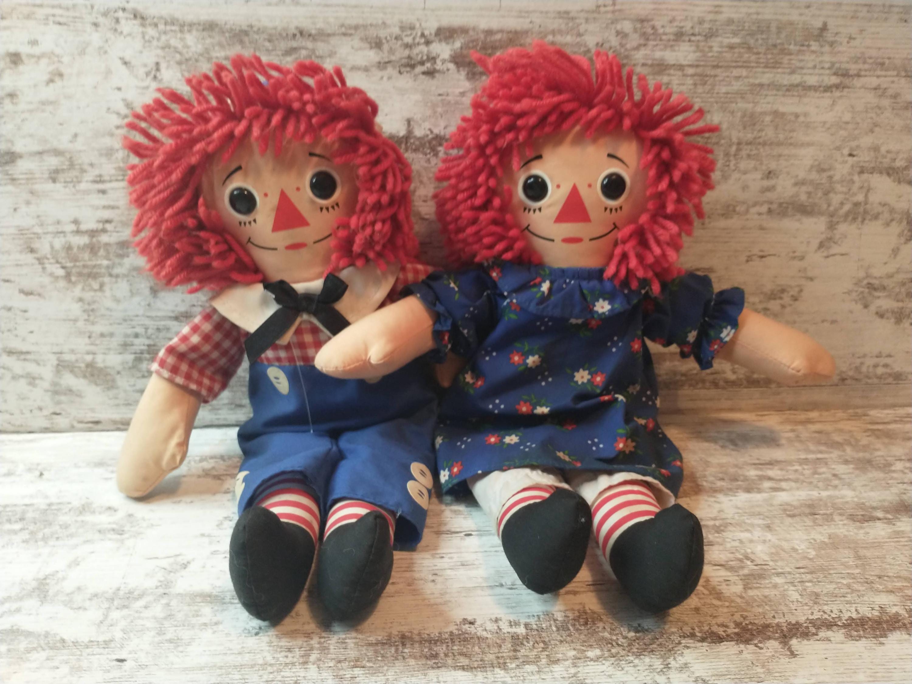 Raggedy ジョジーン ペア アン アンディ 54cm アクセサリー付き