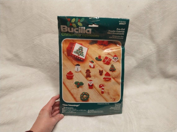 Vintage Bucilla Christmas Ornament Craft Kit: Tree Trimmings (Unopened)