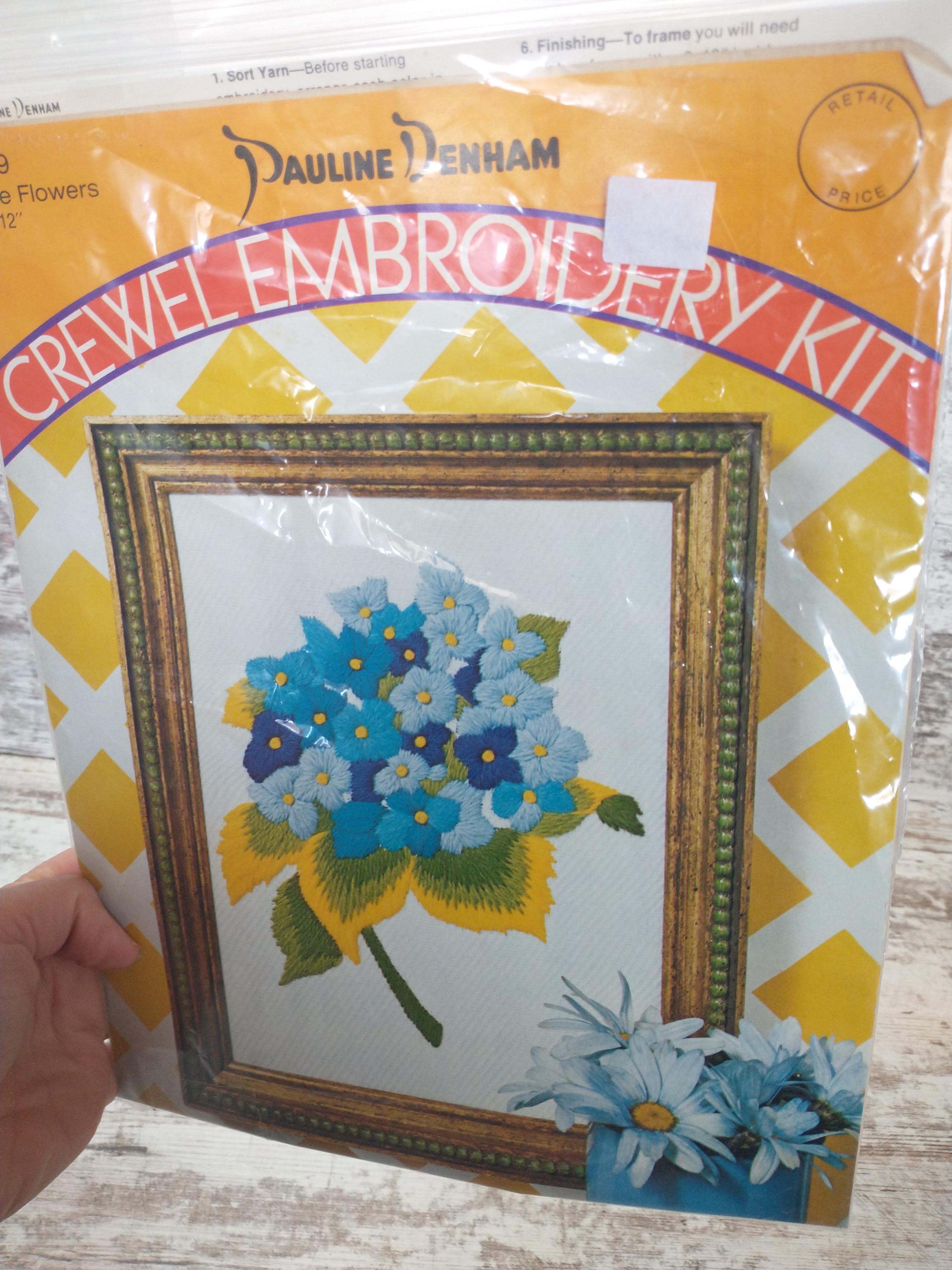 Aazon.co: Pauline Denha Crewel Ebroidery Kit #6028 Owl on a Branch