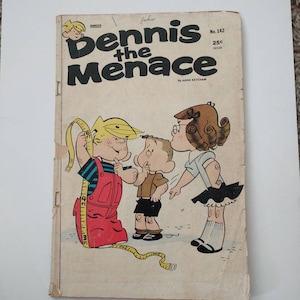Dennis the Menace Comic Book issue no. 142 Published in 1976 by Hank Ketcham by Fawcett | Vintage Dennis The Menace Comic*