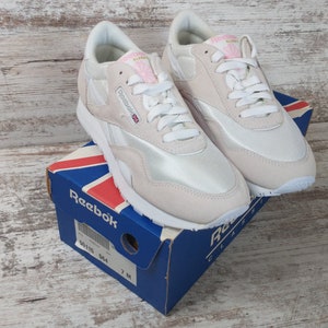 80s NOS Reebok Size 7 Tennis Shoes | 80s Reebok Tennis Shoes in Original Box | Reebok Classic Size 7 White Suede | New Old Stock Vtg Reebok*