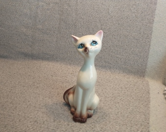 Vintage Long Necked Cat Figurine | 1960 Cat Figurine | Cat Figurine Made in Japan | Vintage Long Neck Cat | Vintage Siamese Long Necked Cat