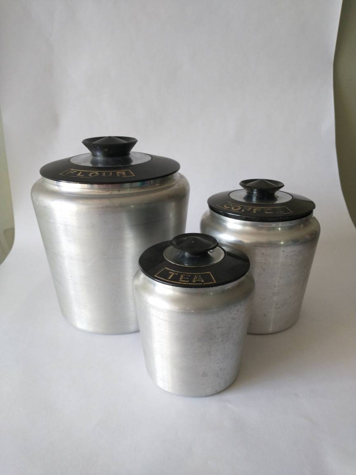 Vintage Kromex Canister Set Kromex Flour Kromex Coffee Etsy