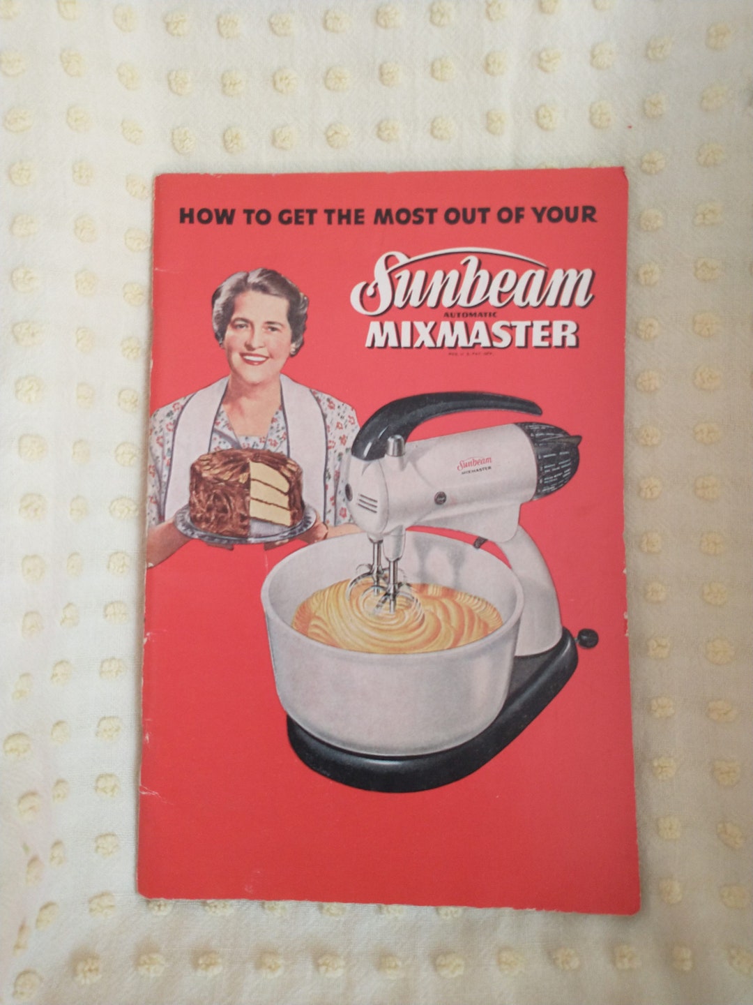 Vintage Sunbeam Mixer Recipe Book Vintage Sunbeam Hand Mixer Etsy
