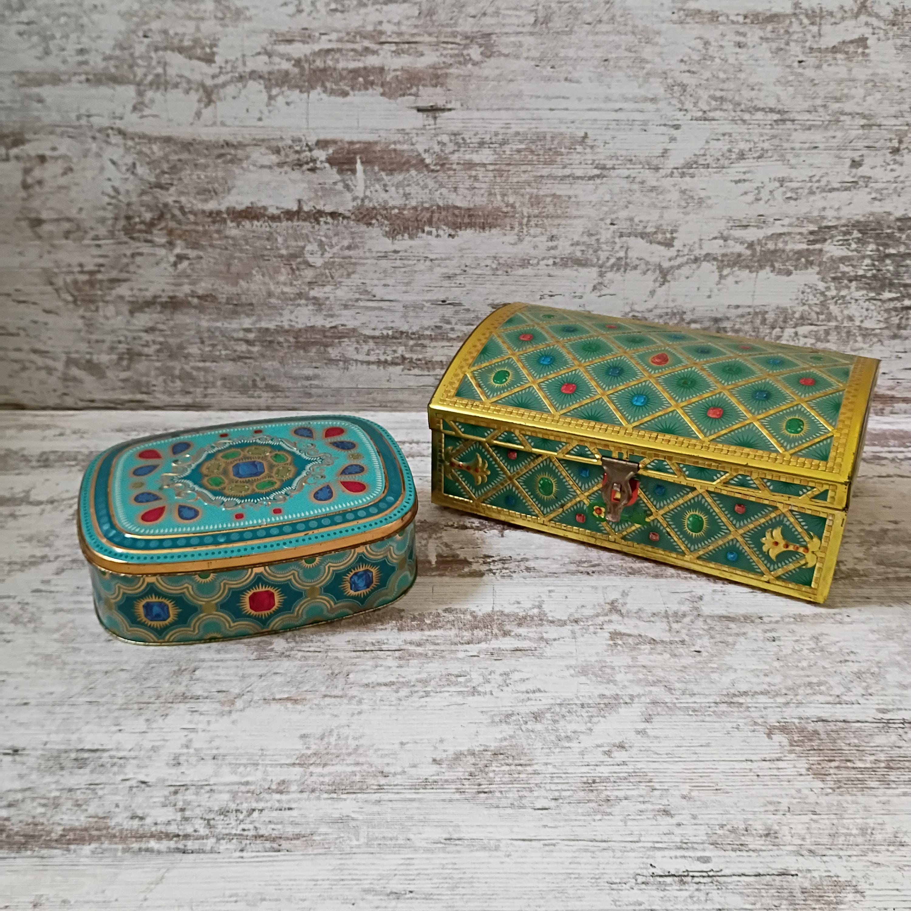 West German Vintage Metal Boxes - Etsy