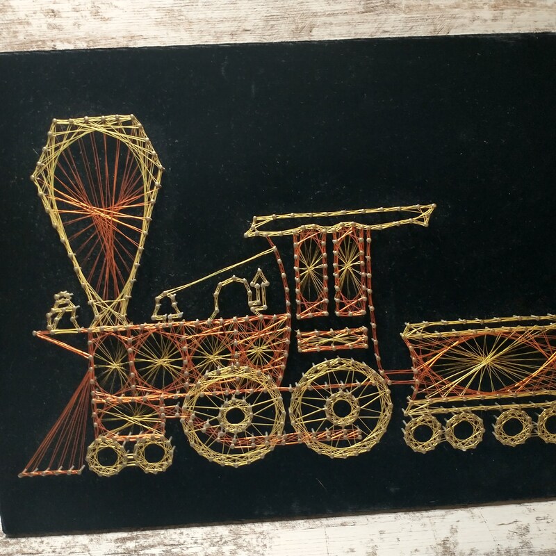 String Art Train - Etsy