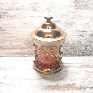 Schmid Bros Japan Brass & Glass Music Box – Vintage Tabletop Decor | Elegant Birthday Gift | Stylish Home Accent : Spoonful of Sugar SHINY!