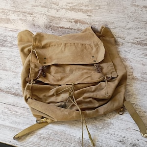70s leather backpack men 70s Leather Backpack