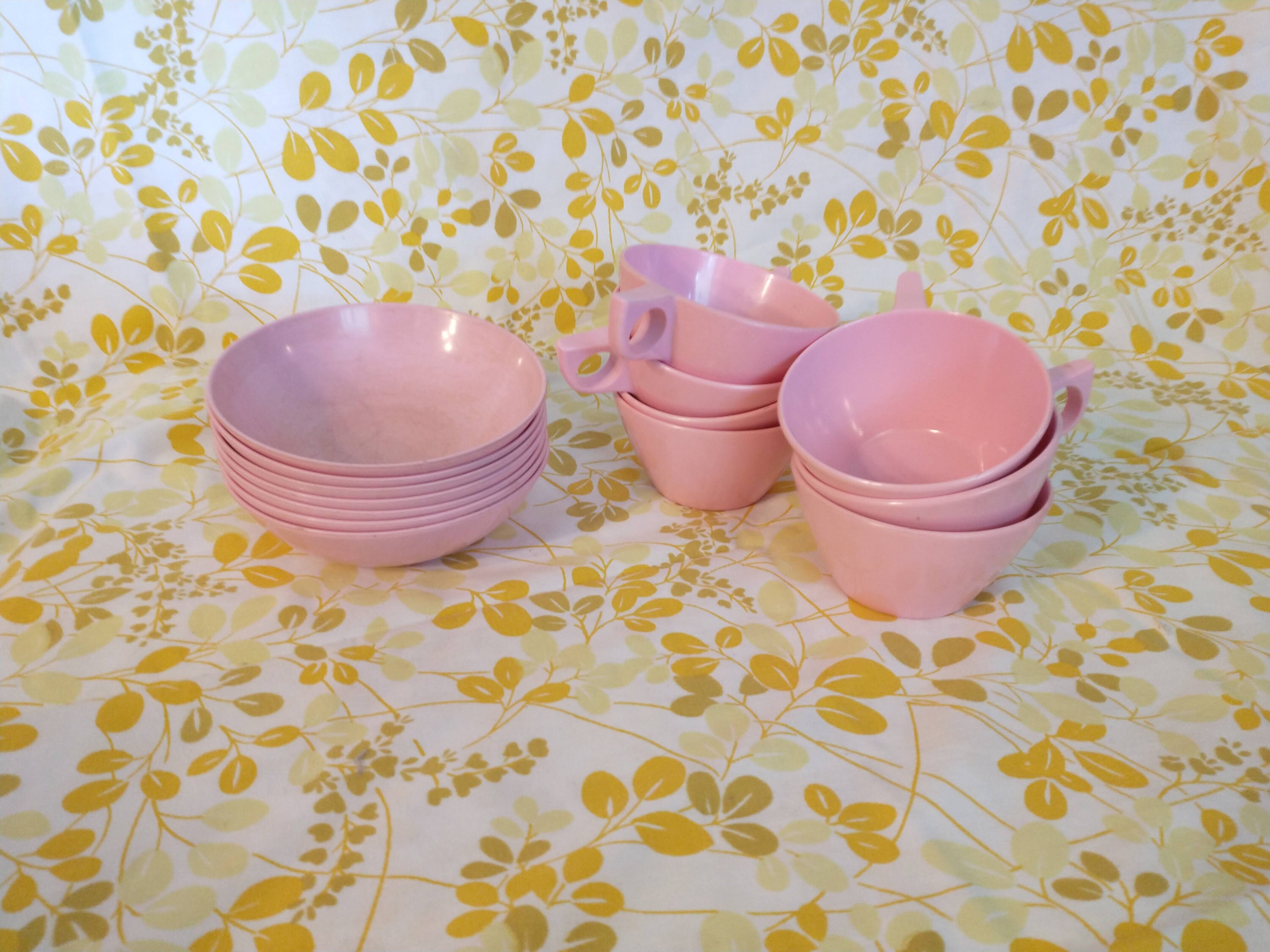 14 Piece Vintage Pink Melmac Dishes Set Vintage Melmac Etsy