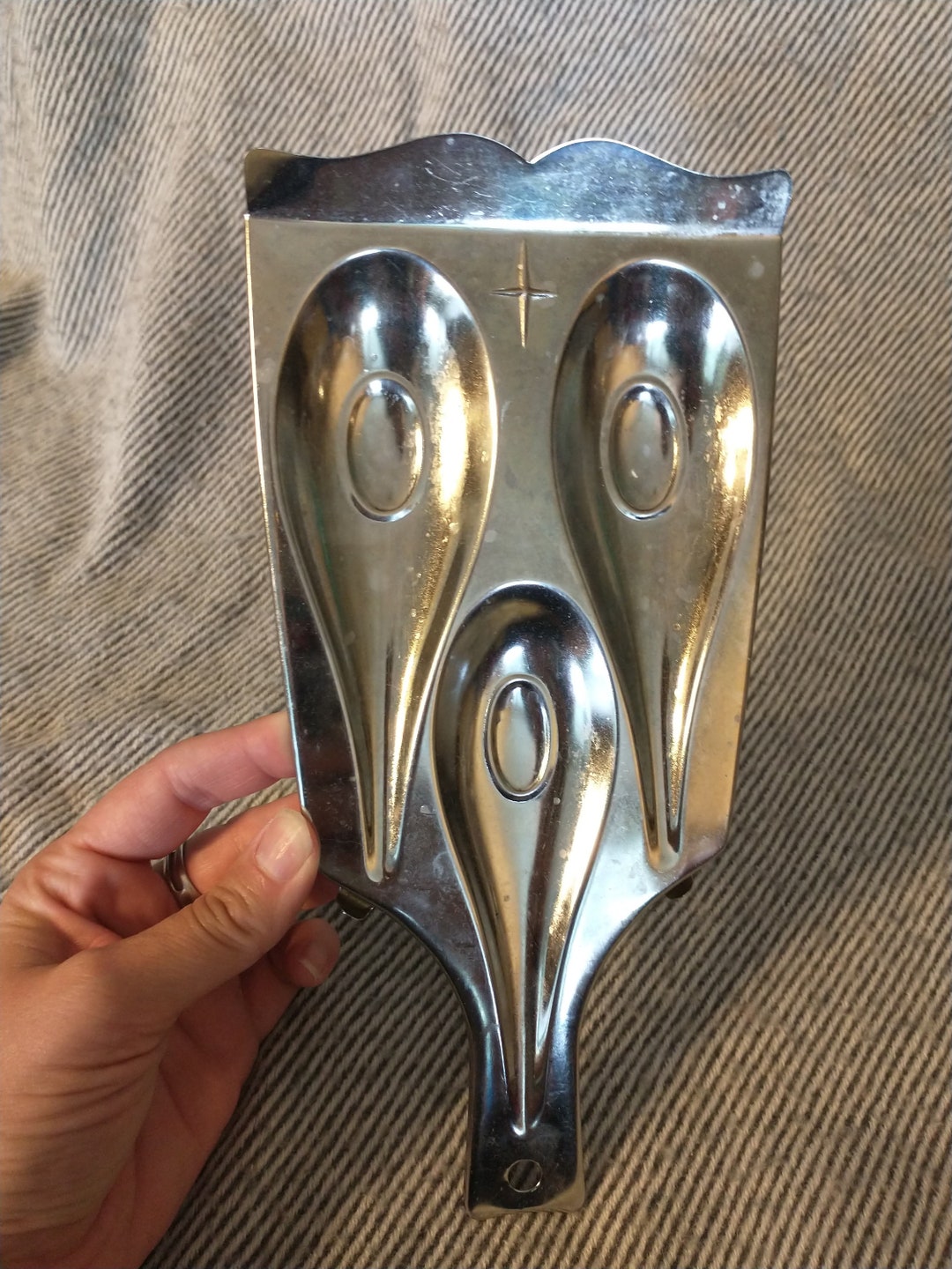 Starburst Kitchen Spoon Rest Vintage Metal Starburst Kitchen Gadget