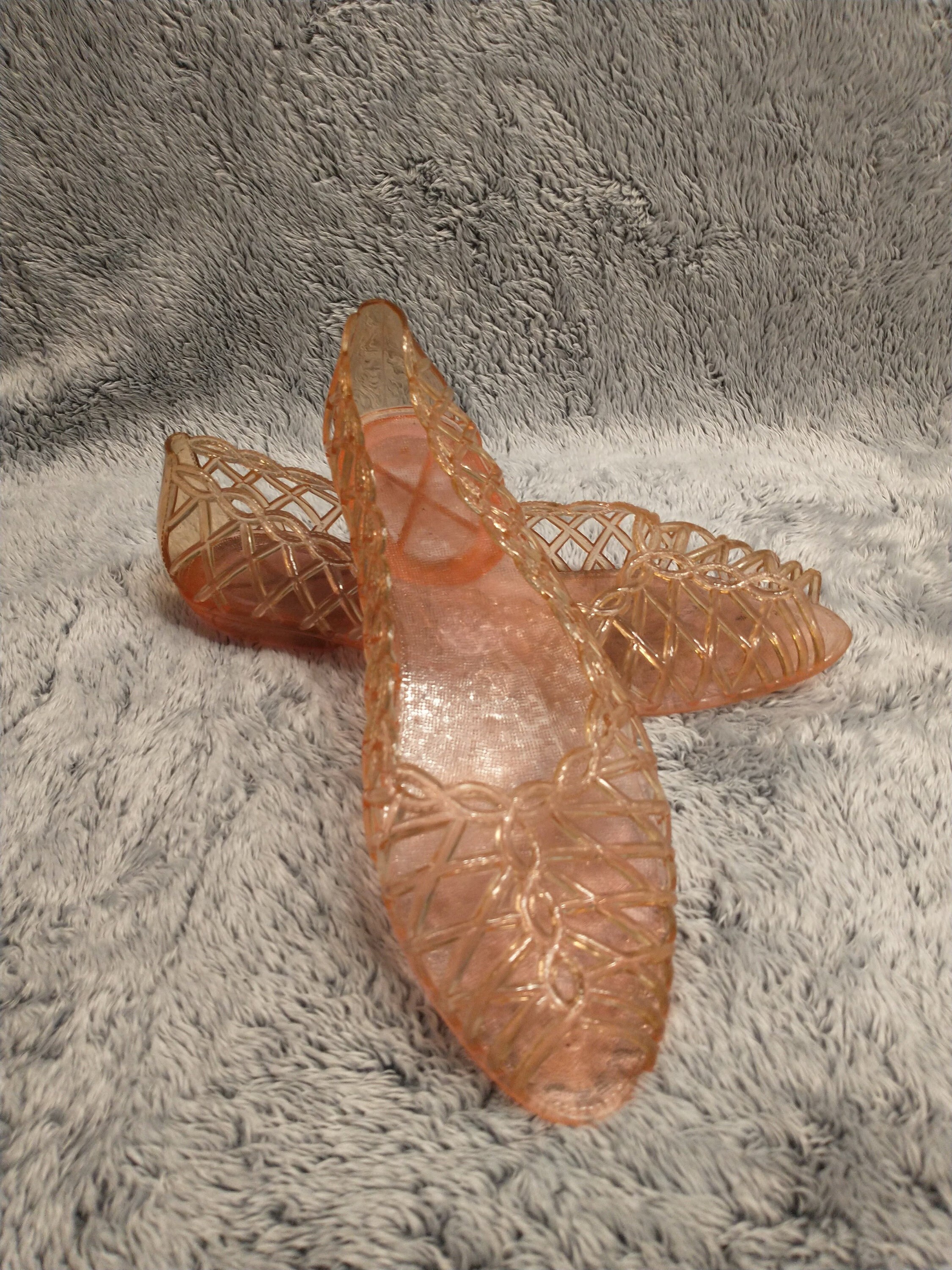 Vintage Pink Jelly Shoes Size Women's Vintage Women's Size